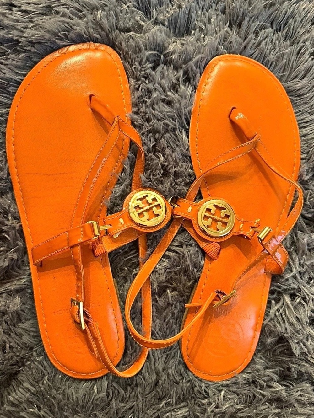 Tory Burch Ali Thong Slingback Sandal Orange Sandals